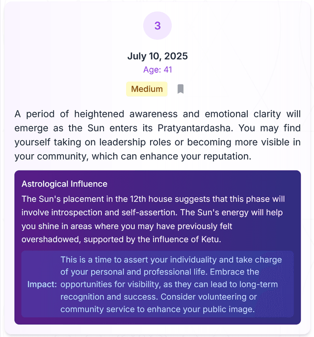 Astrological Report 6