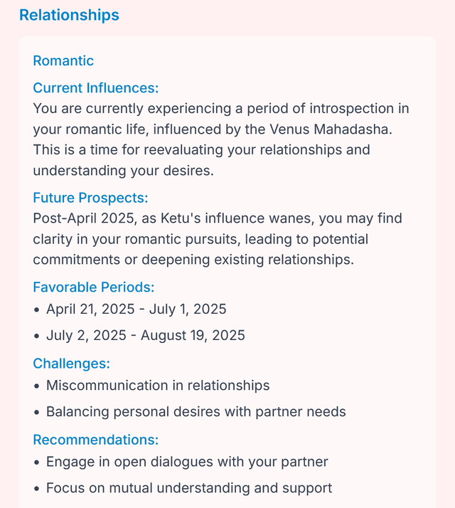 Astrological Report 8